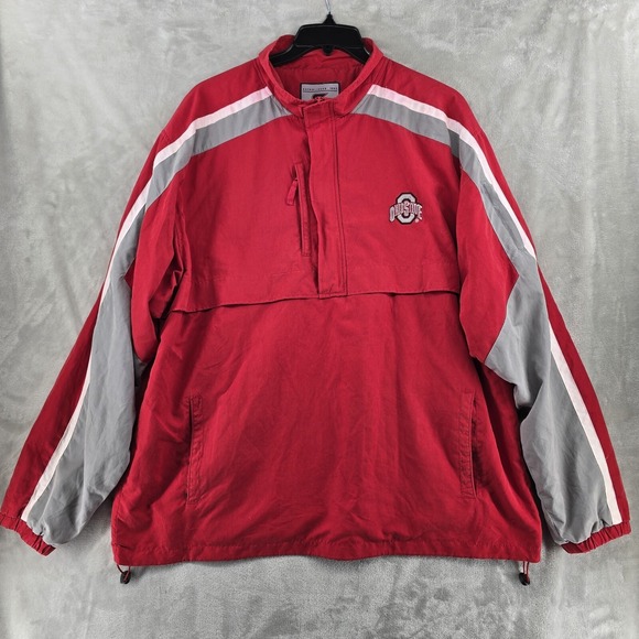 Colosseum Other - Ohio State Buckeyes Colosseum Athletic Windbreaker Jacket Pull Over Red Size‎ XL